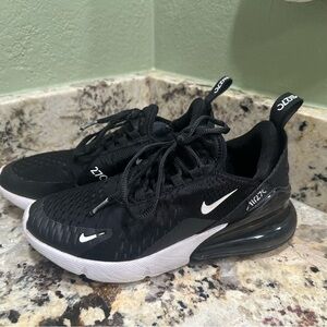 Nike Air Max 270 Kids Shoes - Black/White - Size 4